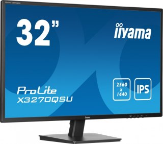 Monitor 32 cale X3270QSU-B1 IPS,WQHD,HDMI,DP,100Hz,250cd,3ms,2x2W, 3xUSB(3.2),FlickerFree,VESA IIYAMA