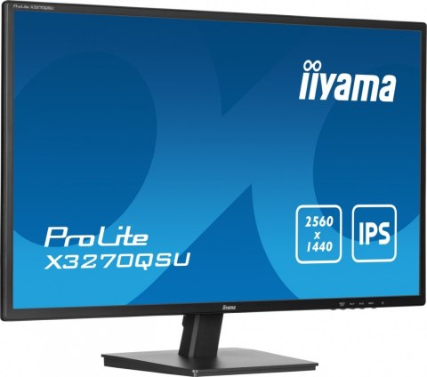 Monitor 32 cale X3270QSU-B1 IPS,WQHD,HDMI,DP,100Hz,250cd,3ms,2x2W, 3xUSB(3.2),FlickerFree,VESA IIYAMA