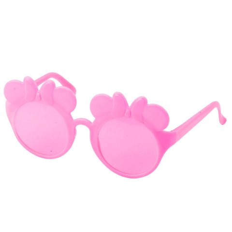 Zestaw Piękności Opaska Do Włosów Z Kokardą Okulary Gumki Różowe LEAN TOYS