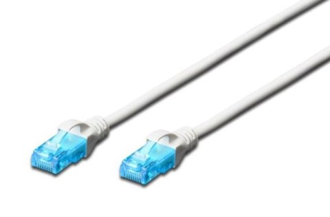 Patch cord U/UTP kat.5e PVC 1m Biały Digitus
