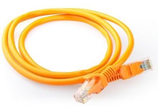 Patch cord kategoria 5e osłonka zalewana 0.5m pomarańczowy Gembird