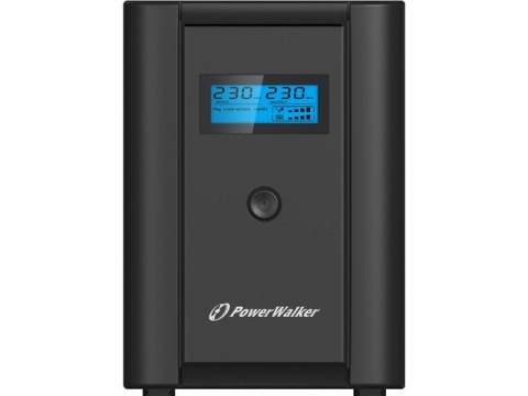 UPS LINE-INTERACTIVE 2200VA 2X 230V PL + 2X IEC OUT,RJ11/RJ45 IN/OUT, USB, LCD PowerWalker