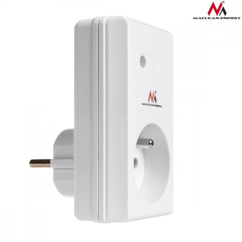 Gniazdka sieciowe wewnętrzne sterowane pilotem Energy MCE153 3szt. - programowalne + bateria do pilota Maclean