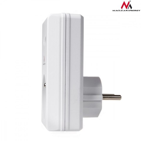Gniazdka sieciowe wewnętrzne sterowane pilotem Energy MCE153 3szt. - programowalne + bateria do pilota Maclean
