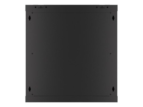 Szafa instalacyjna wisząca 19 12U 600X450mm czarna (drzwi szklane) Lanberg