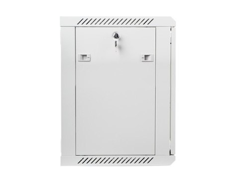 Szafa instalacyjna wisząca 19 cali 12U 600X450mm szara (drzwi szklane) Lanberg