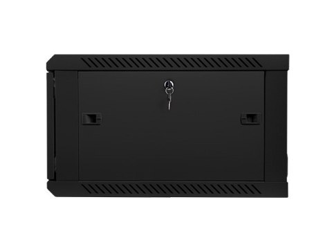 Szafa instalacyjna wisząca 19 cali 6U 600X600mm czarna (drzwi szklane) Lanberg