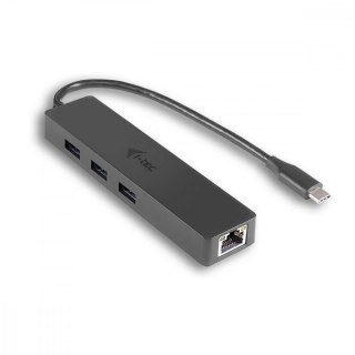 USB-C Slim 3-port HUB z adapterem Gigabit Ethernet I-tec
