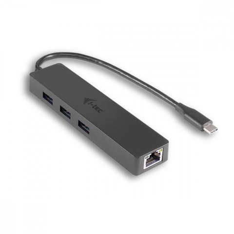 USB-C Slim 3-port HUB z adapterem Gigabit Ethernet I-tec
