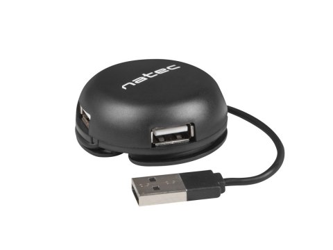Hub USB 4 porty Bumblebee USB 2.0 czarny Natec