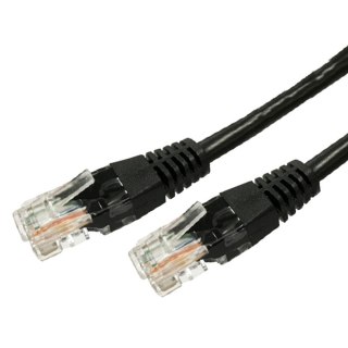 Kabel Patchcord miedziany kat.5e RJ45 UTP 10m. czarny TB