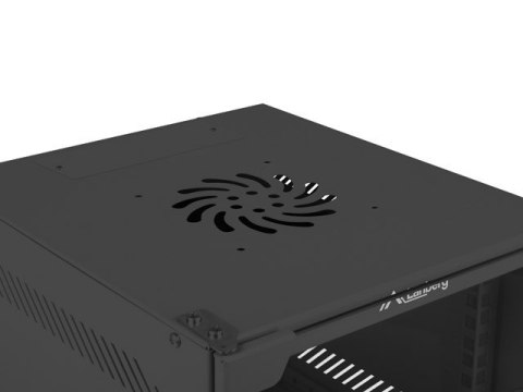 Szafa wisząca 10 cali 6U 280x310mm czarna Lanberg