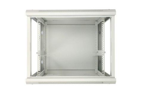 Szafka wisząca rack 12U 600x450 szara metalowe drzwi Extralink