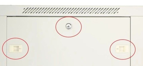 Szafka wisząca rack 12U 600x450 szara metalowe drzwi Extralink