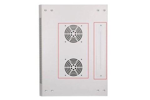 Szafka wisząca rack 12U 600x450 szara metalowe drzwi Extralink