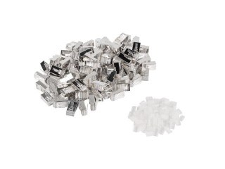 Wtyk sieciowy RJ45 8P8C kat.6 FTP (100szt) z prowadnicą do linki i do drutu Lanberg