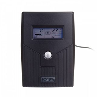 Zasilacz awaryjny UPS Line-Ineractive LCD, 600VA/360W, 1x12V/7Ah, AVR, 2xSCHUKO, USB, RJ11 Digitus