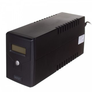 Zasilacz awaryjny UPS Line-Ineractive LCD, 600VA/360W, 1x12V/7Ah, AVR, 2xSCHUKO, USB, RJ11 Digitus