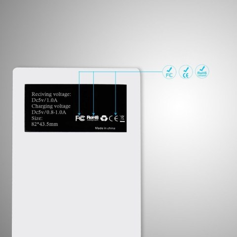 Adapter do bezprzewodowego ładowania Qi Lightning wkładka indukcyjna biały CHOETECH