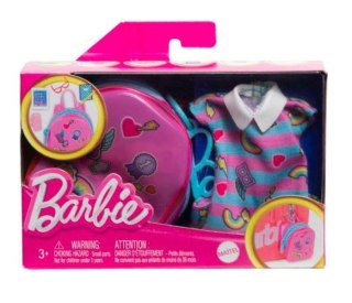 BARBIE Zestaw modowy premium, sukienka paski Mattel