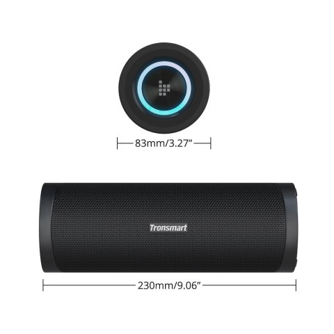 Bezprzewodowy głośnik Bluetooth T6 Pro 45W + LED czarny Tronsmart