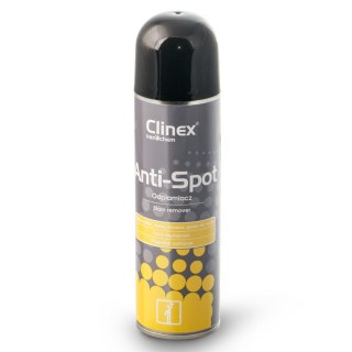 Odplamiacz do dywanów i mebli tapicerowanych usuwa gumę do żucia smołę wosk CLINEX Anti-Spot 250ML Clinex