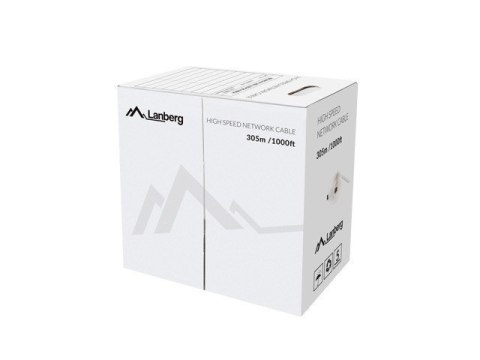 Kabel UTP Kat.5e drut LCU5-12CU-0305-BK czarny Lanberg