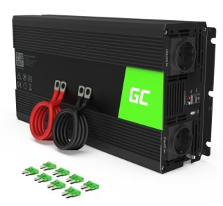 Przetwornica 12V/230V 1500W/3000W Czysty sinus Green Cell