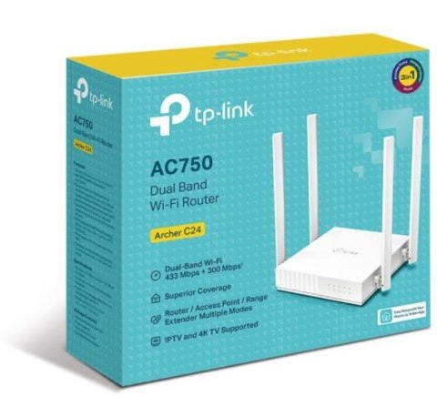 Router Archer C24 AC750 1WAN 4LAN TP-LINK