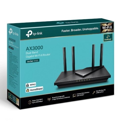 Router Archer AX55 AX3000 4LAN 1WAN 1USB TP-LINK
