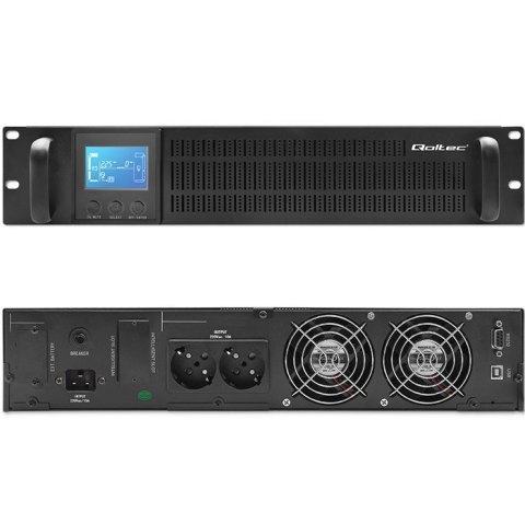 Zasilacz awaryjny UPS RACK | 2kVA | 1600W | LCD Qoltec