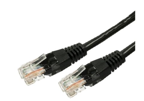 Kabel Patchcord miedziany kat.6a RJ45 UTP 0,5m czarny TB