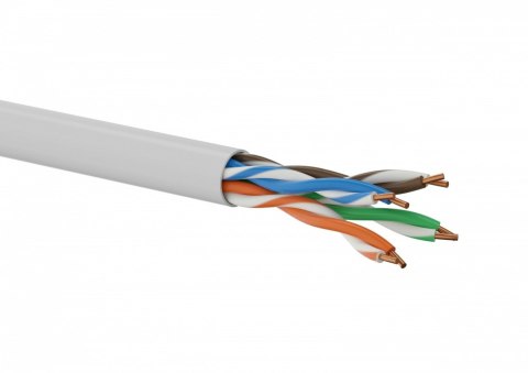 Kabel U/UTP typu linka kat.5E PVC Szary 100m - 25 lat gwarancji ALANTEC