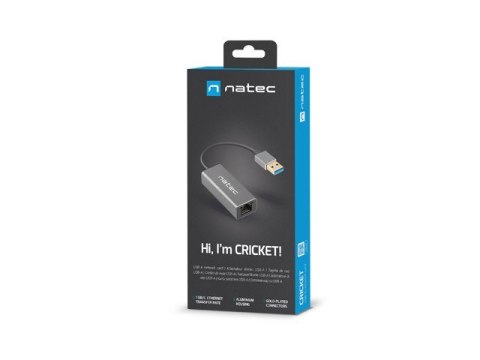 Karta sieciowa Cricket USB 3.0 - RJ-45 1Gb na kablu Natec