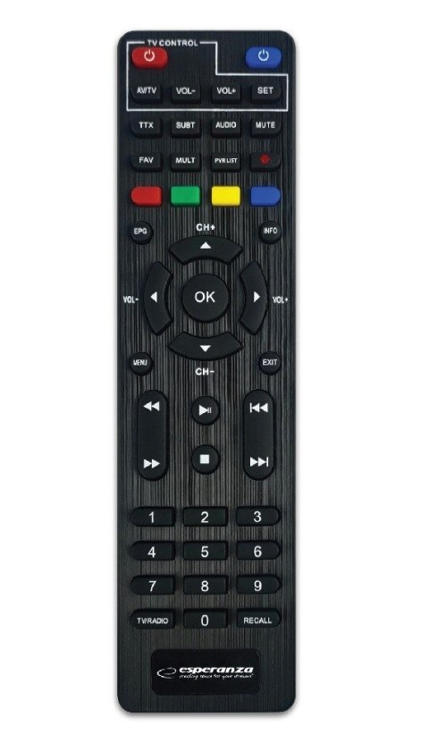 Tuner EV106P DVB-T/T2 H.265/HEVC Esperanza