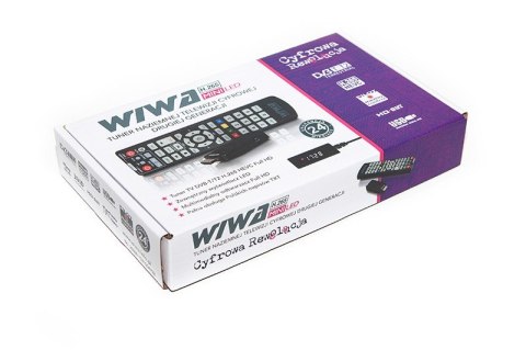 Tuner TV H.265 MINI LED DVB-T/DVB-T2 H.265 HD Wiwa