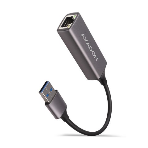 ADE-TR Karta sieciowa Gigabit Ethernet adapter, USB-A 3.2 Gen 1, instalacja automatyczna, metalowy, tytanowa szarość AXAGON