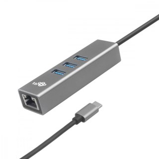 Adapter USB C - RJ45 + 3xUSB A - 1000 Mb/s TB