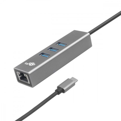 Adapter USB C - RJ45 + 3xUSB A - 1000 Mb/s TB