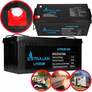 Akumulator LiFePO4 200AH 12.8V BMS EX.30479 Extralink