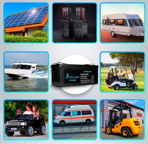 Akumulator LiFePO4 200AH 12.8V BMS EX.30479 Extralink