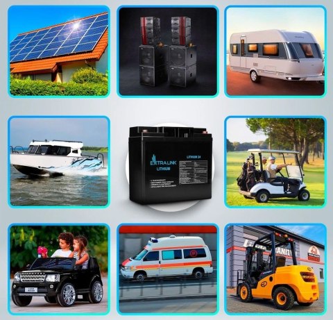 Akumulator LiFePO4 24AH 12.8V BMS EX.30424 Extralink