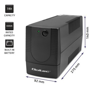 Zasilacz awaryjny UPS | Monolith | 650VA | 360W Qoltec