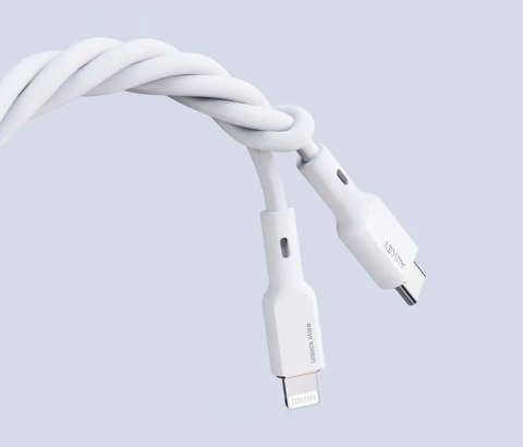 CB-SCL2 kabel Lightning - USB-C 1.8m MFi Apple USB-PD silikonowy biały AUKEY