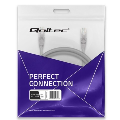Kabel patchcord UTP | CAT5e | 2 x RJ-45 | 5m Qoltec