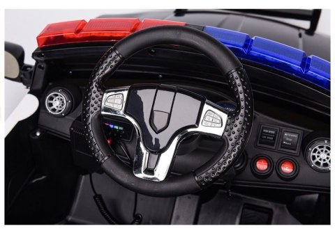 Auto na Akumulator Samochód Policyjny Biały LEAN CARS