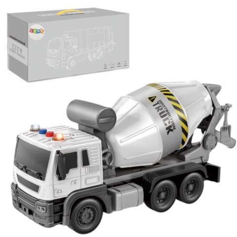 Betoniarka Niebieska Obrotowa Gruszka Dźwięk Światła 1:16 LEAN Toys