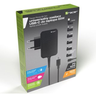Zasilacz notebook Prime 65W Uniwersalny 7w1 Tracer