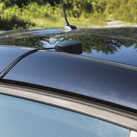 Antena GPS+4G, GLONASS dookólna | 28dBi | 50W | 2 x SMA męski | Zewnętrzna Qoltec