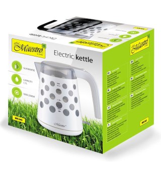 Czajnik elektryczny 1,7l 2200W "KROPKI" MR-045-WHITE Feel-Maestro